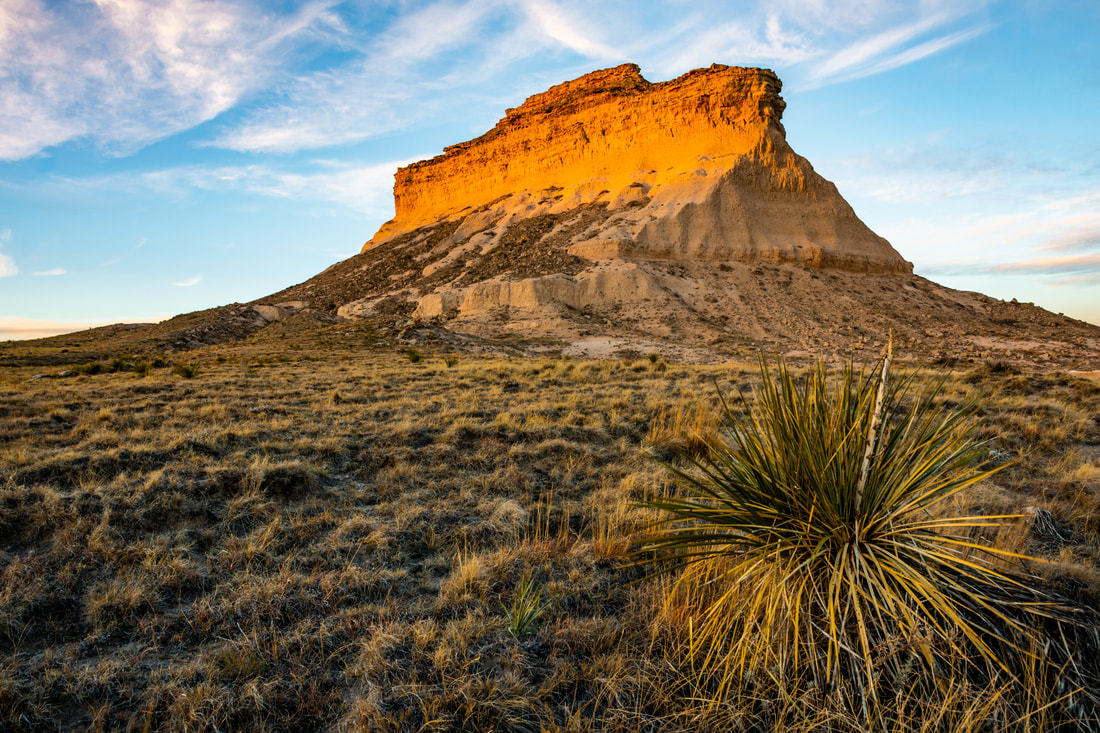 Pawnee Buttes at sunset, Northern Colorado Plains