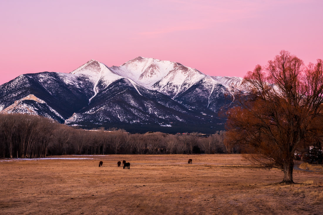 Mt Princeton sunrise, Buena Vista, Colorado, Landscape Photo Wall Art