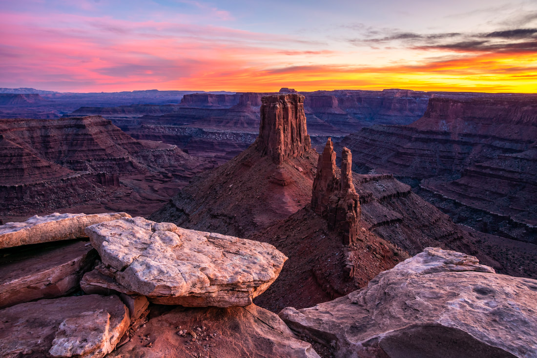 Canyonlands sunset, Landscape Photo Print, Moab Utah