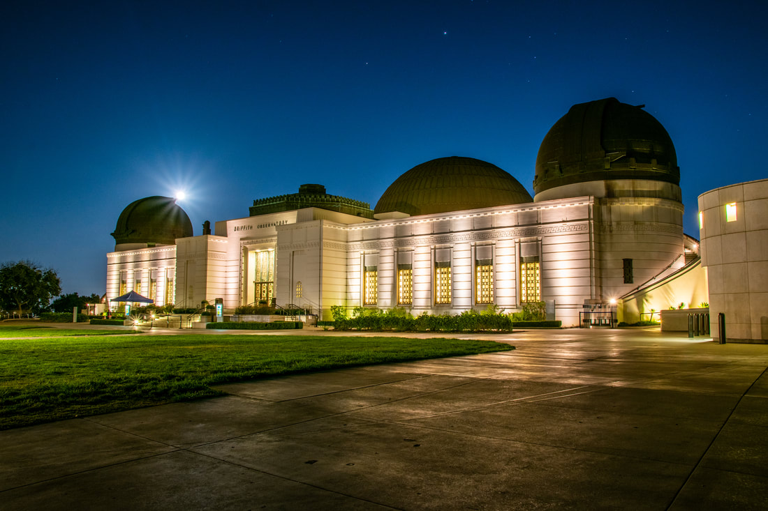 Griffith Observatory At Night, Los Angeles, California