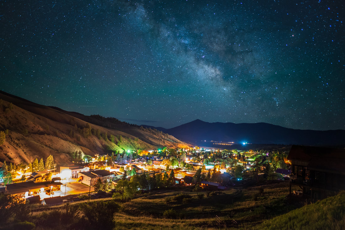Landscape Photo Print of Creede Colorado At Night